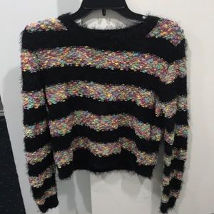 COLORFUL FUZZY SWEATER💜❤️💗🧡💛💚💙